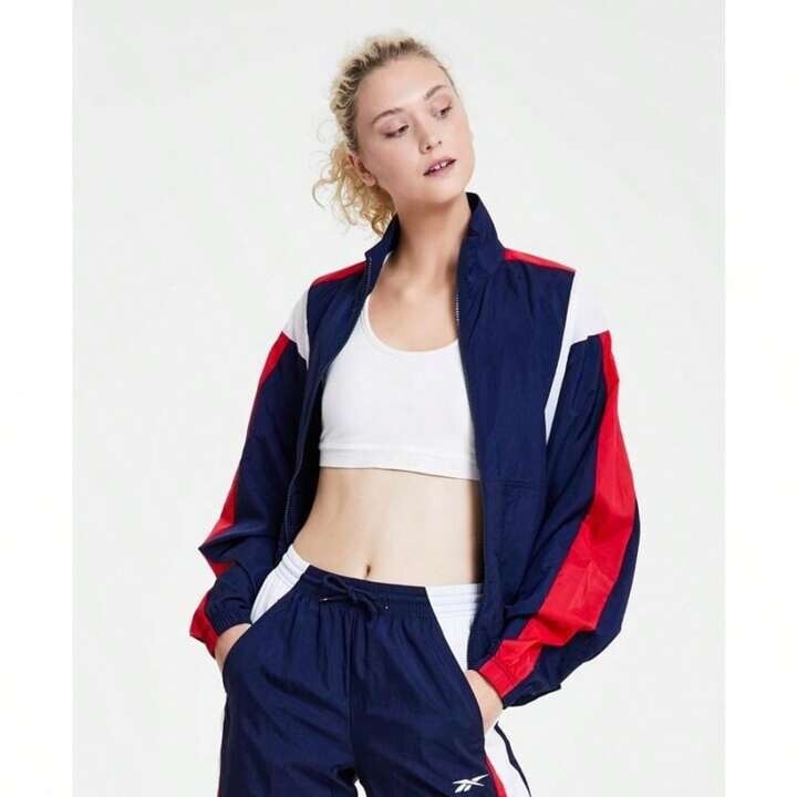Reebok Plus Back Vector Colorblocked Track Jacket Women's 2X 18