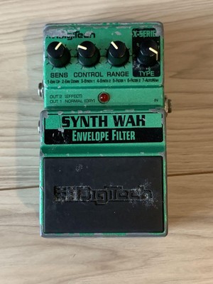 Digitech Synth Wah Envelope Filter green guitar effector Working