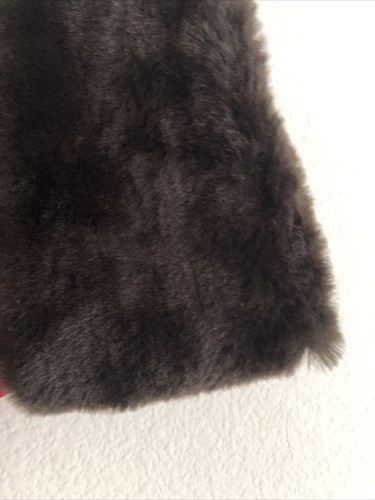 Portabottiglie vino pelliccia sintetica velluto rosso intenso fienile ceramica - Foto 3 di 7