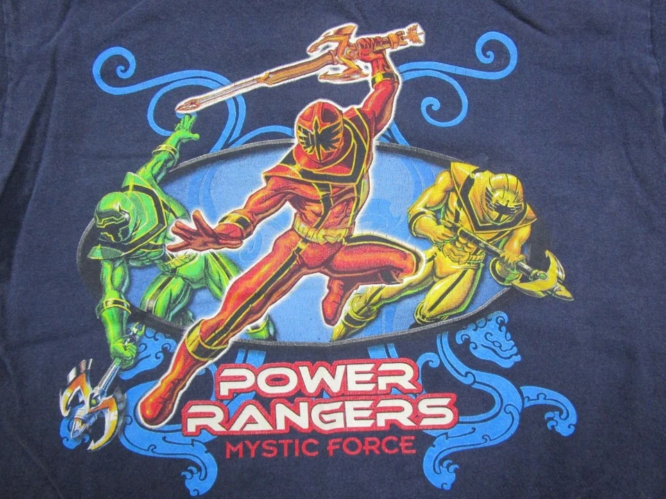 Camiseta De Colección Power Rangers Mystic Force (M/L) Jóvenes Niños Dibujos Animados Película Foto 3 de 4