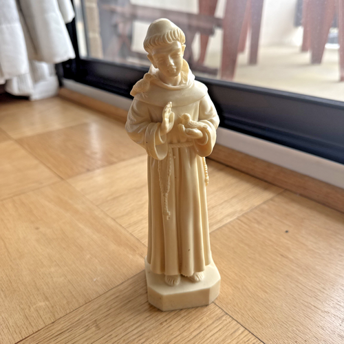 VINTAGE! L Ton I St. Francis Resin Statue/Figure Made in Italy 8.5"