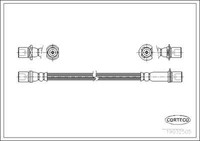 Corteco 19032505 Bremsschlauch Vorne 440 Mm FüR Toyota