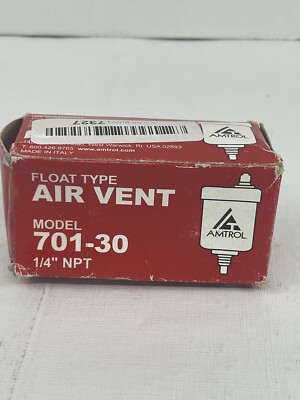 Amtrol 701-30 1/4'' MPS Float Type Air Vent 150 PSI, 701-C, Hot Water Systems M9