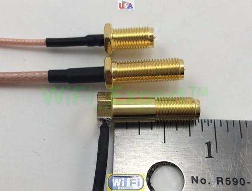 LONG RIGHT ANGLE DJI Inspire Stage 3 Drone Radio Remote Cable Only Mod Kit RPSMA - Picture 10 of 10