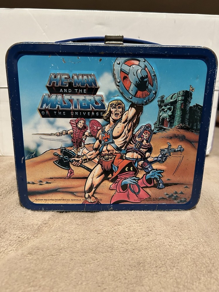 Vintage 1984 He-Man Masters of the Universe Lunch Box, Aladdin