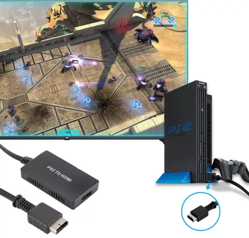 PS2 zu HDMI Video Konverter Adapter HD 1080P für PlayStation 1/2/3 HDTV Monitor - Bild 8 von 11