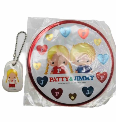 Vintage Sanrio Patty and Jimmy 1998 Lot Large Button Wall Art