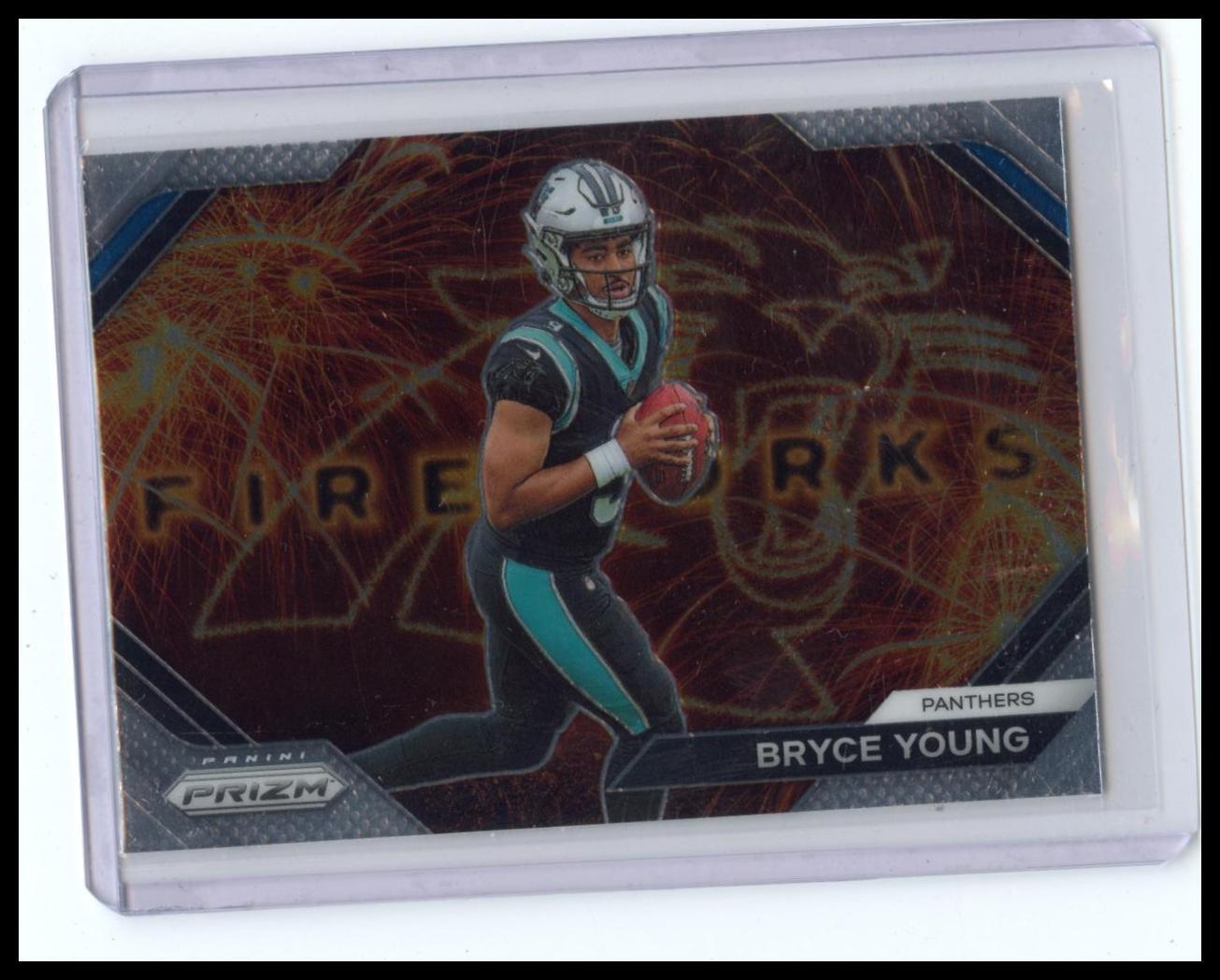 2023 Panini Prizm #F-6 Bryce Young Fireworks Prizms Silver