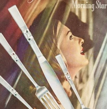 1947 Oneida Community Silverplate Morning Star Advertisement Forks Spoons DWPP18