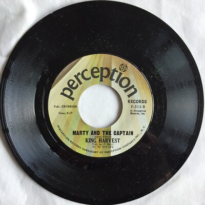 King Harvest - Dancing in the Moonlight / Marty and the Captain  7'', 45 RPM