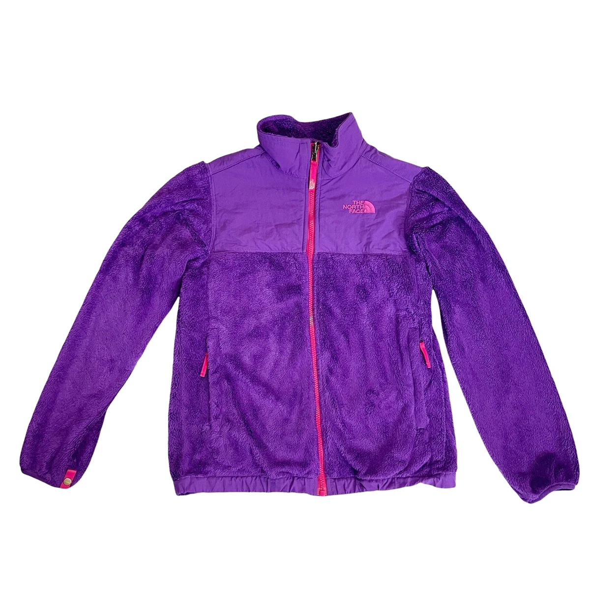 North face fleece jacket purple store