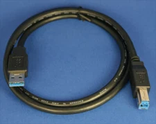 3ft Black USB 3.0 Printer/Device Cable, Type A to B Male PCCABLES.COM 