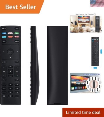 Ergonomic Replacement Remote for Vizio TVs - Compatible with 18 Models