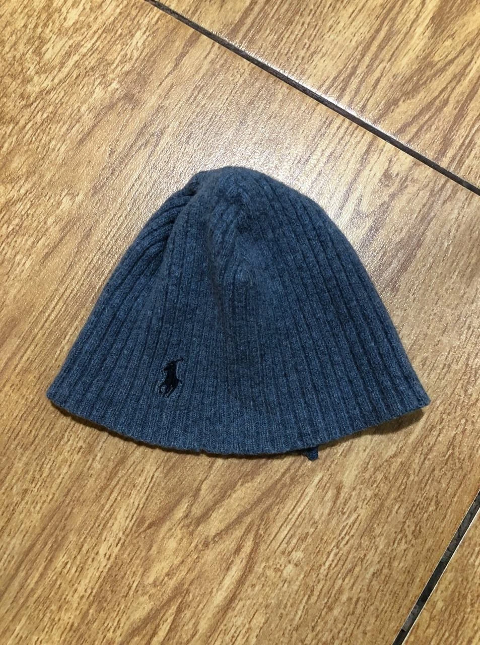 Polo Ralph Lauren PRL Winter Fall Knit Beanie Hat Cap Distressed Faded 90s Y2K