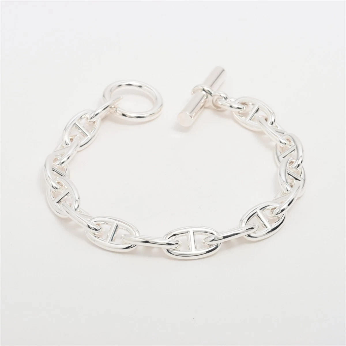 Bracciale Hermès Chaîne d'Ancre GM 925 86 8g Argento 16 cornici