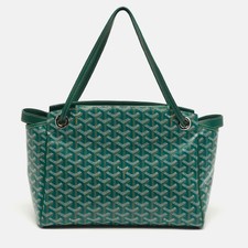 Goyard Rouette PM Green Goyardine Coated Canv...