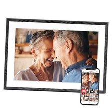 Digital Picture Frame, 10.1'' Frameo Digital Frame Wifi, 32GB Engraved Black