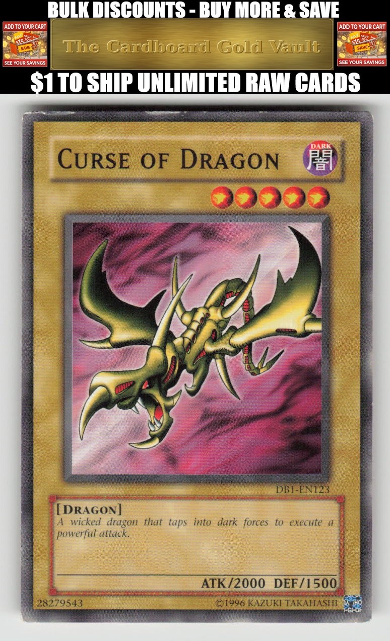 Curse of Dragon DB1-EN123 (YuGiOh Dark Beginning 1) — is it worth grading?
