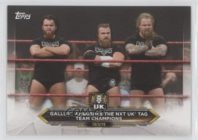 2020 Topps WWE NXT Gallus Ambushes the NXT UK Tag Team Champions #37 e6j
