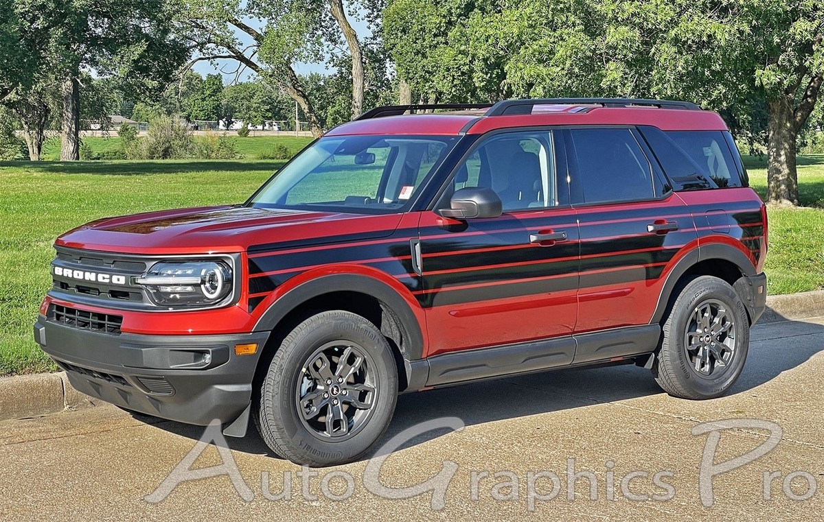 2021-2026 Ford Bronco Sport Stripes Side Decals SUNSETTER Graphic