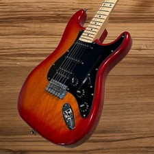ST Electric Guitar Cherry Sunburst Color Mahogany Body Maple Fretboard 22 Frets