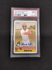 PSA 10 Pop 2 2025 Topps Heritage Real One Autographs George Foster #ROA-GF (AU)