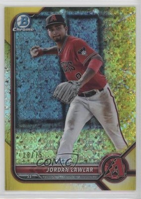 2022 Bowman Yellow Mini-Diamond Refractor 18/75 Jordan Lawlar #BCP-141 uk2