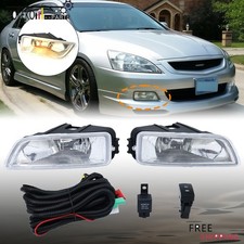 Fit Honda Accord 2003-2007 4-door Front Bumper Fog Driving Light W Wiring Kit