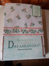 3 Piece Single Bed Thermal Flannelette Linen Set Brushed 100% Cotton PeachFloral