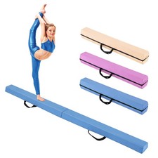 2.1M Portable Folding Floor Balance Beam w/Carry Handle for Home Practice Train