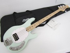 Base elettrica Sterling Ray 4 verde menta di Musicman con borsa Gig originale G5311