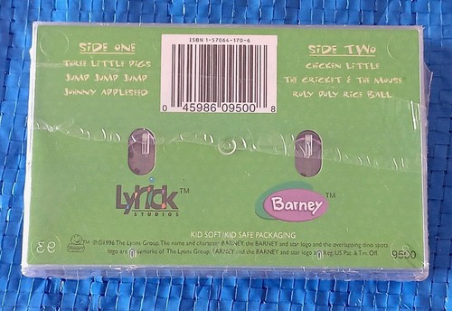 STORYTIME WITH BARNEY: Fabulous Funtime Tales (Cassette Tape, 1996) NEW, Sealed - Foto 2 di 2