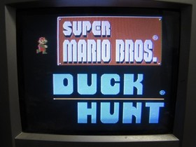 Nintendo NES Action Set Mario/Duck Console CIB Complete in Box - CLEANED/TESTED