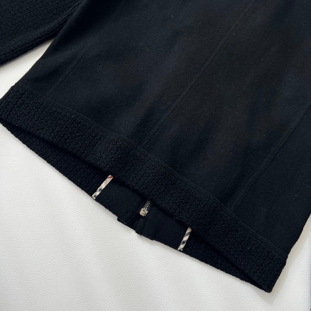 Burberry Knit Jacket Outerwear Blouson Black 100% Wool Size 38 For Women thumbnail 7