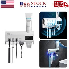 Esterilizador luz UV,portacepillos de dientes,dispensador auto. de pasta dental.