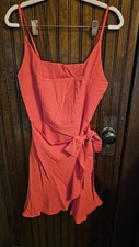 NEW Red WRAP dress/ Sz Small