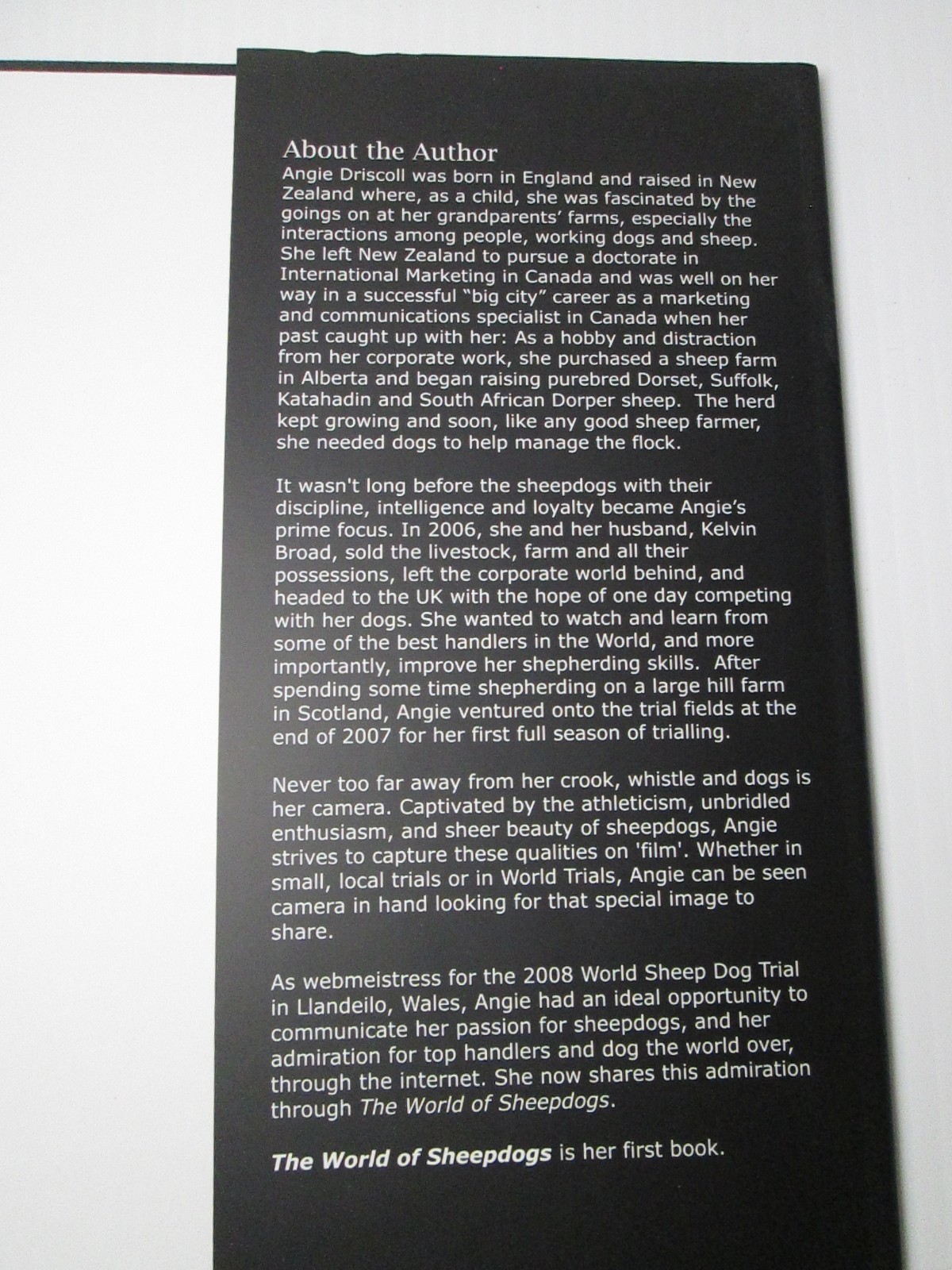 The World of Sheepdogs Photographic Tribute Angie Driscoll Sheep Dogs Kinloch UK