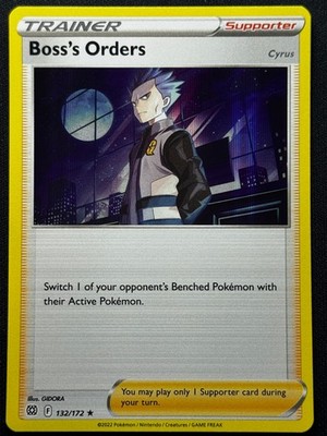Boss's Orders Holo Rare SWSH09: Brilliant Stars 132/172 NM