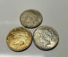 3x 1922 Peace Silver Dollar $1 Coins 0.9 Fine Silver Philly Business Strike