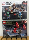 LEGO Star Wars💫Lot of 2💫Mandalorian & Sith Troopers Battle Packs (75267 75266)