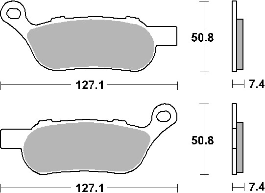 Brake Pads for HARLEY FATBOY 1690 SPECIAL FLSTF (BX) 2012 Rear V-Twin SBS - Image 45