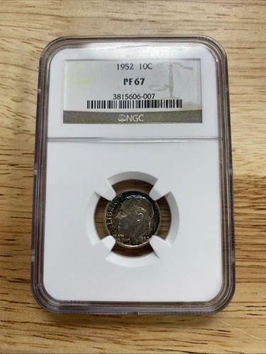 1952 10C Proof Silver Roosevelt Dime NGC PF 67