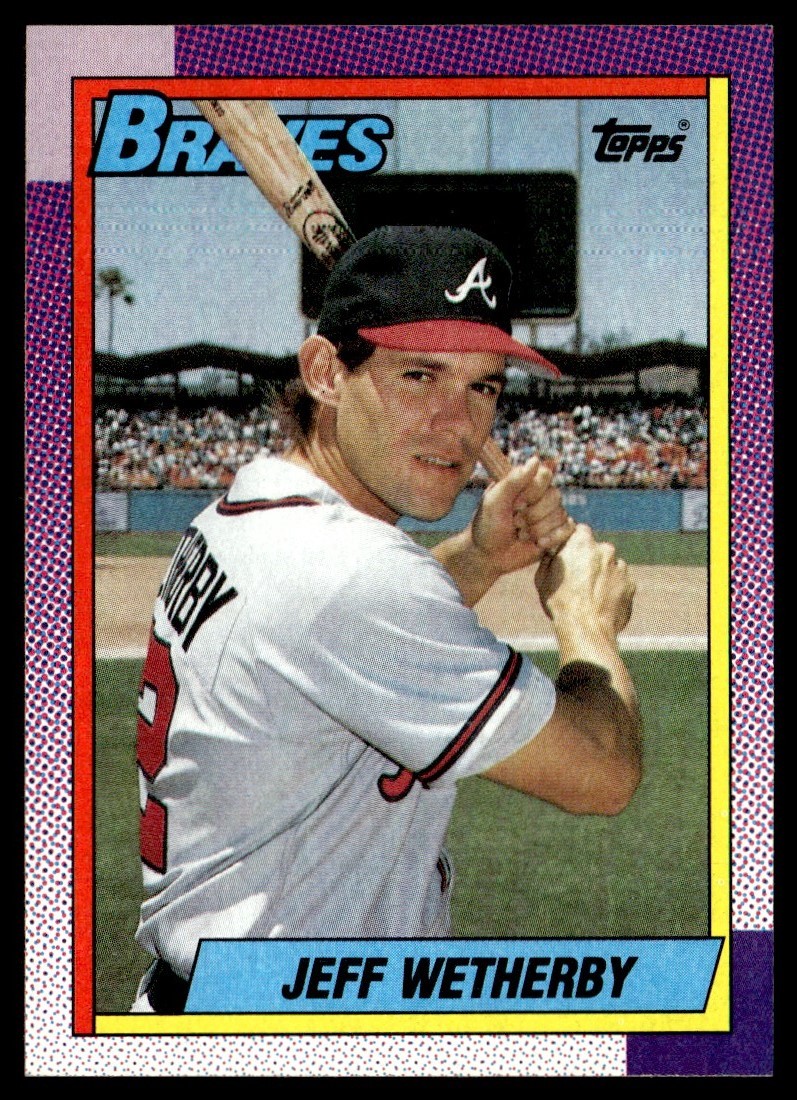 1990 Topps Jeff Wetherby Atlanta Braves #142