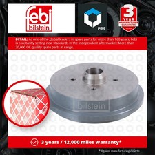 2x Brake Drums (Pair) fits VW CADDY Mk2 Rear 1.6 1.9D 96 to 00 Set 1H0501615 New