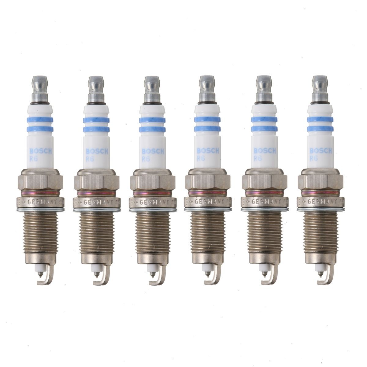 6 pc Bosch Double Platinum Spark Plugs for 2002-2004 Volkswagen Jetta 2.8L xm