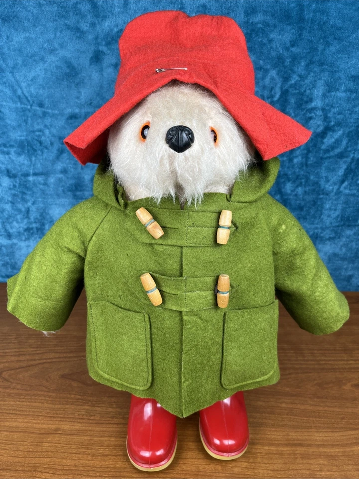 Gabrielle Designs Paddington Bear 1972 1st Edition Green Coat Red Boots 20" READ - Image 2 of 4