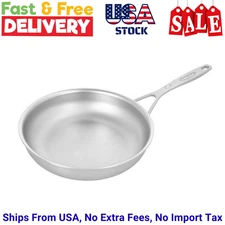 Demeyere Industry 5 Nanotouch 9.5-inch, 18/10 Stainless Steel, Frying Pan