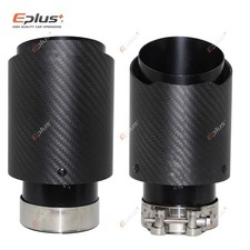 Remus Car Gloss Carbon Fiber Muffler Tip Exhaust System Pipe Mufflers Nozzle Uni