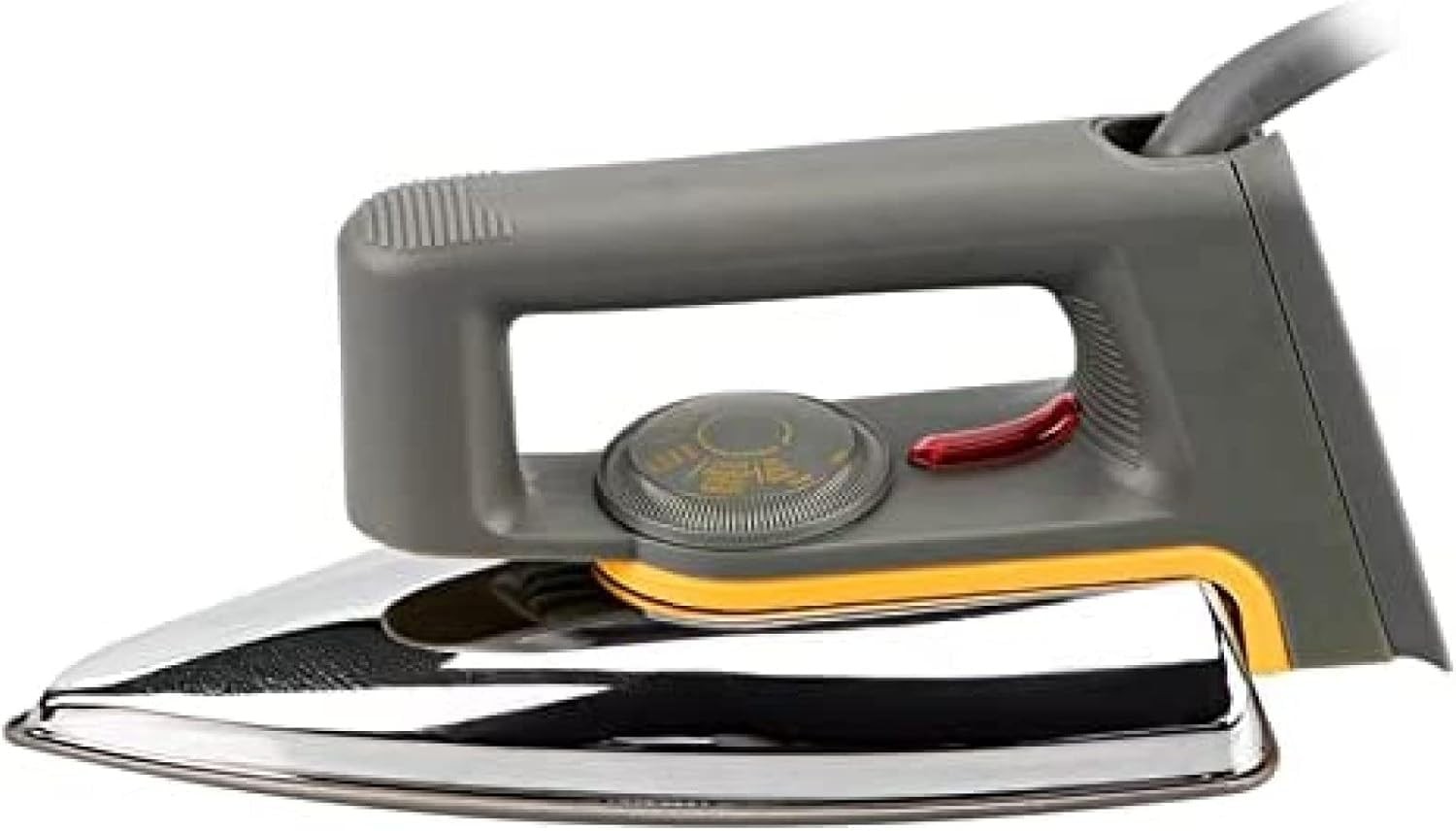 Household Classic Dry Iron For Clothes, 1600W, Stainless Steel Soleplate,...