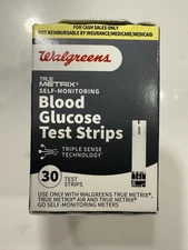 Walgreens Blood Glucose Test Strips, 30 Count Expires Feb 2027